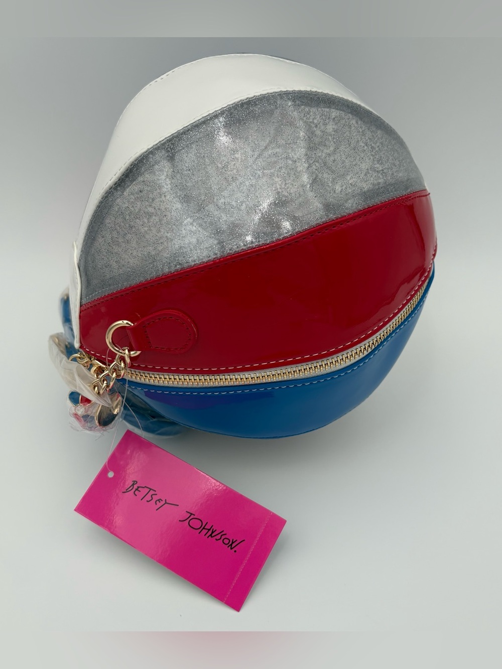 Betsey Johnson Havin A Ball Beach Ball Crossbody Purse NWT Summer 🏖️🇺🇸 - Picture 5 of 11